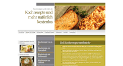 Desktop Screenshot of kochrezepte-und-mehr.de