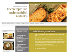 Tablet Screenshot of kochrezepte-und-mehr.de